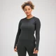Camisola de Manga Comprida Sem Costuras Tempo Illusion da MP para Senhora - Preto