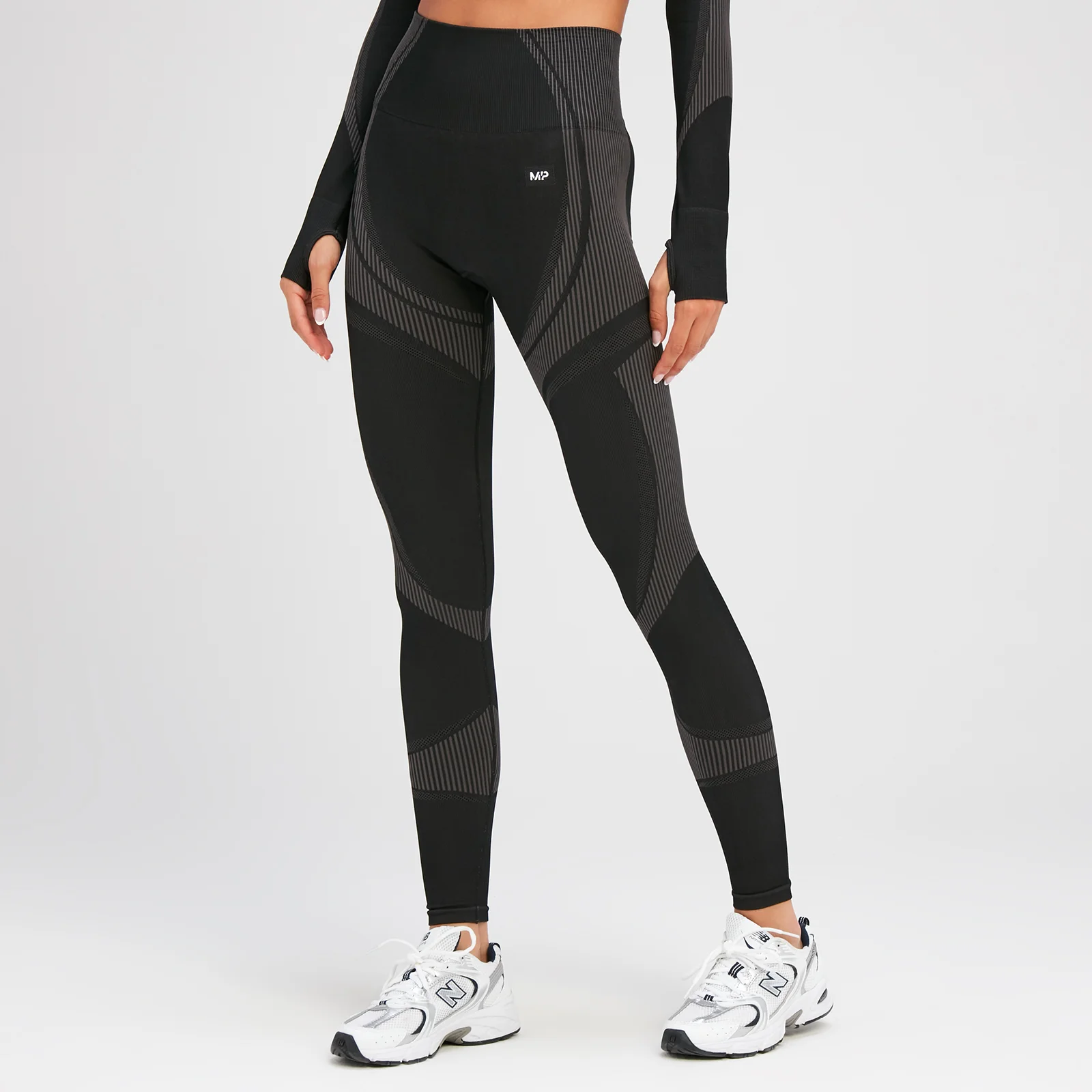 Leggings sem Costuras Tempo Ultra da MP para Senhora - Preto - XS Imagem 1