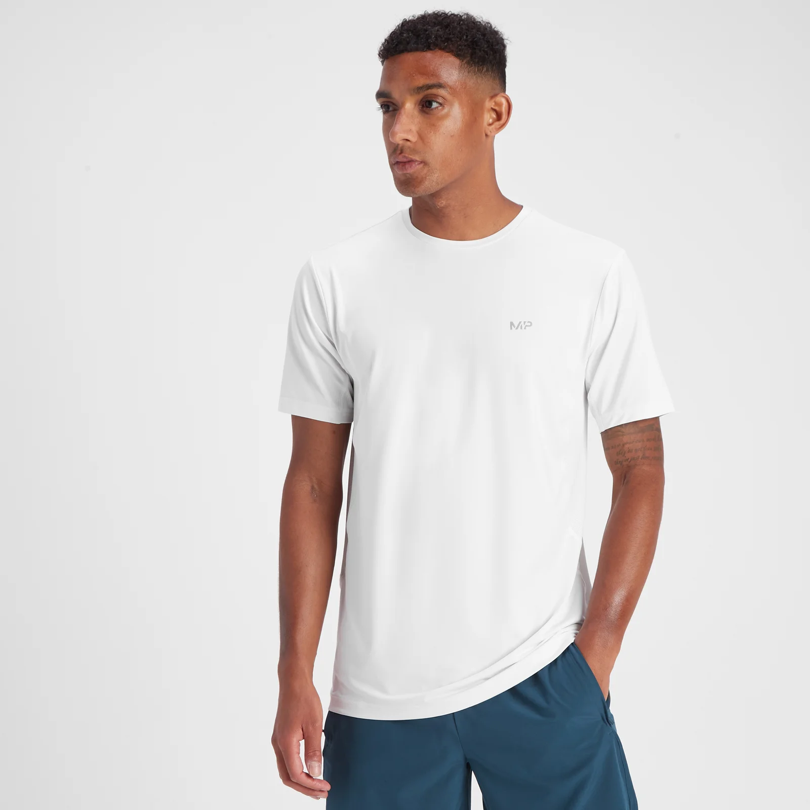 T-shirt de manga curta Velocity para Homem da MP - Branco - XXL Imagem 1