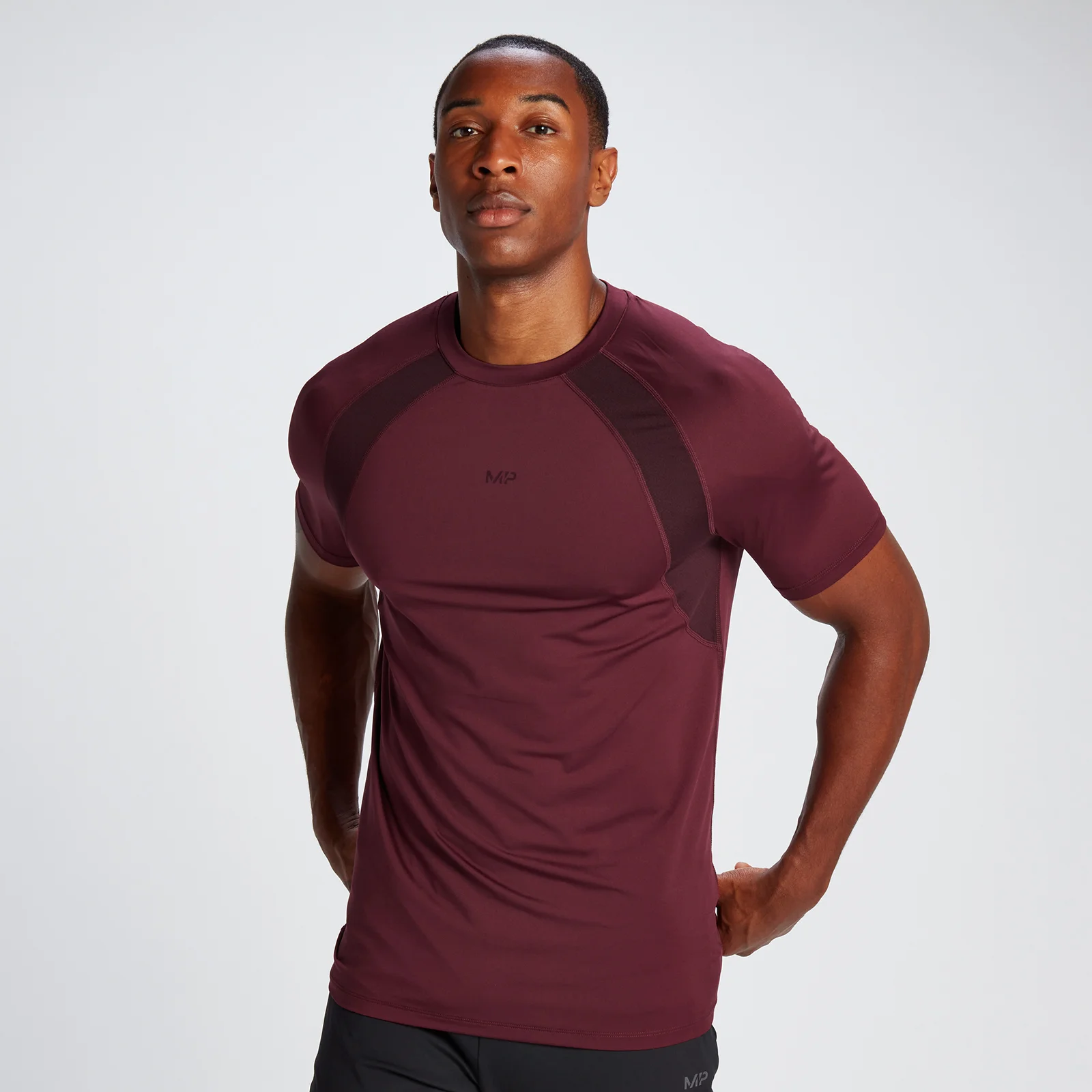 T-Shirt Tempo da MP para Homem - Deep Burgundy - XS Imagem 1