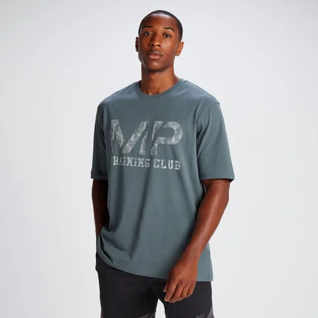 T-shirt Tempo Oversized da MP para Homem - Slate Grey