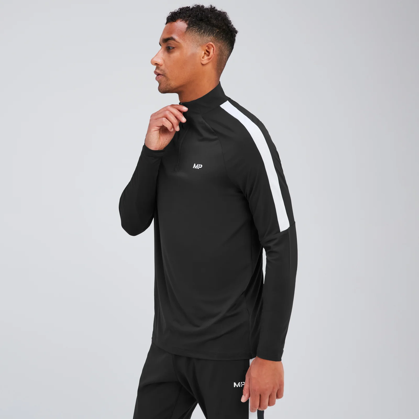 Camisola com Fecho 1/4 Tempo da MP para Homem - Preto - XS Imagem 1