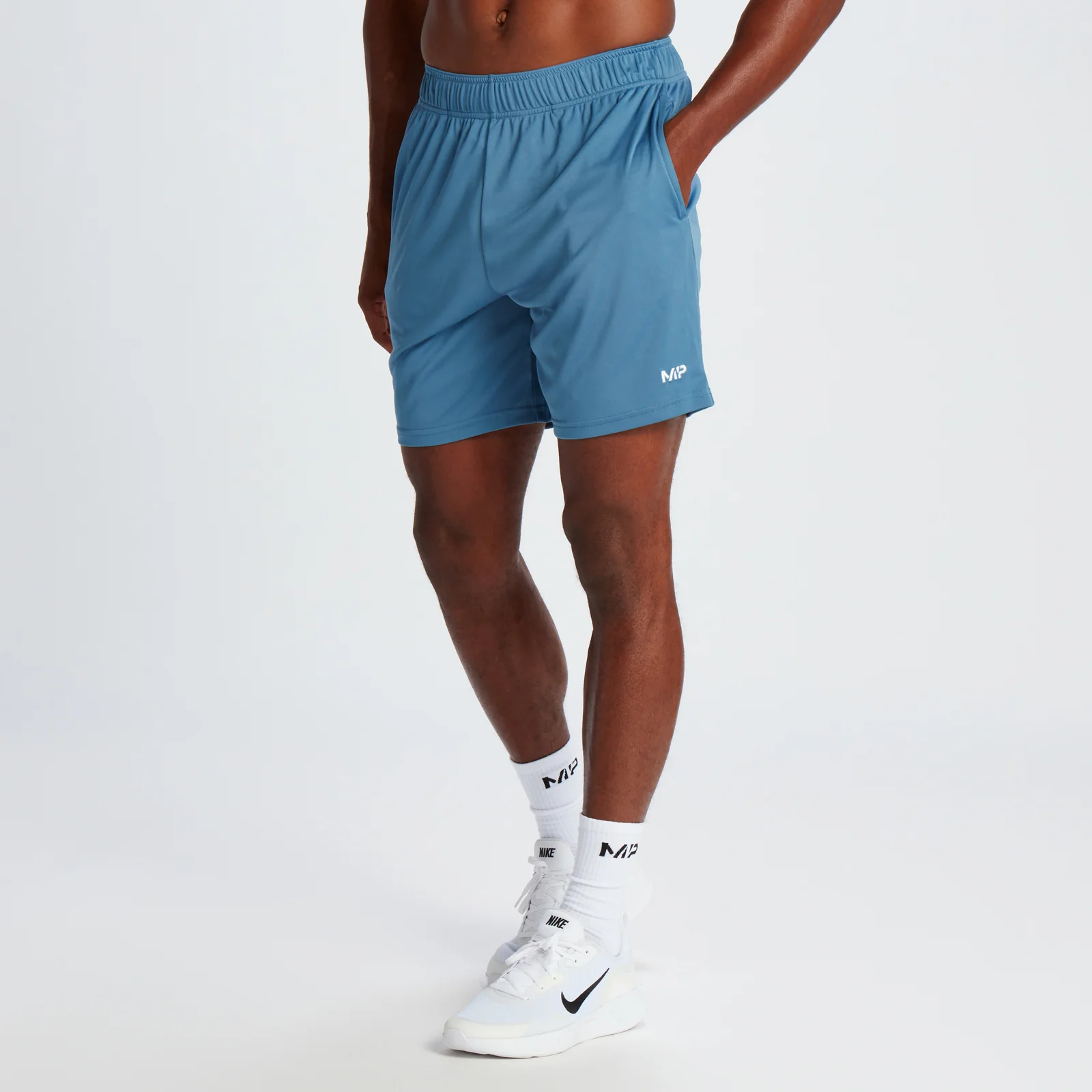 Calções de Treino em Jersey Leve da MP para Homem - Graphite Blue - XS Imagem 1