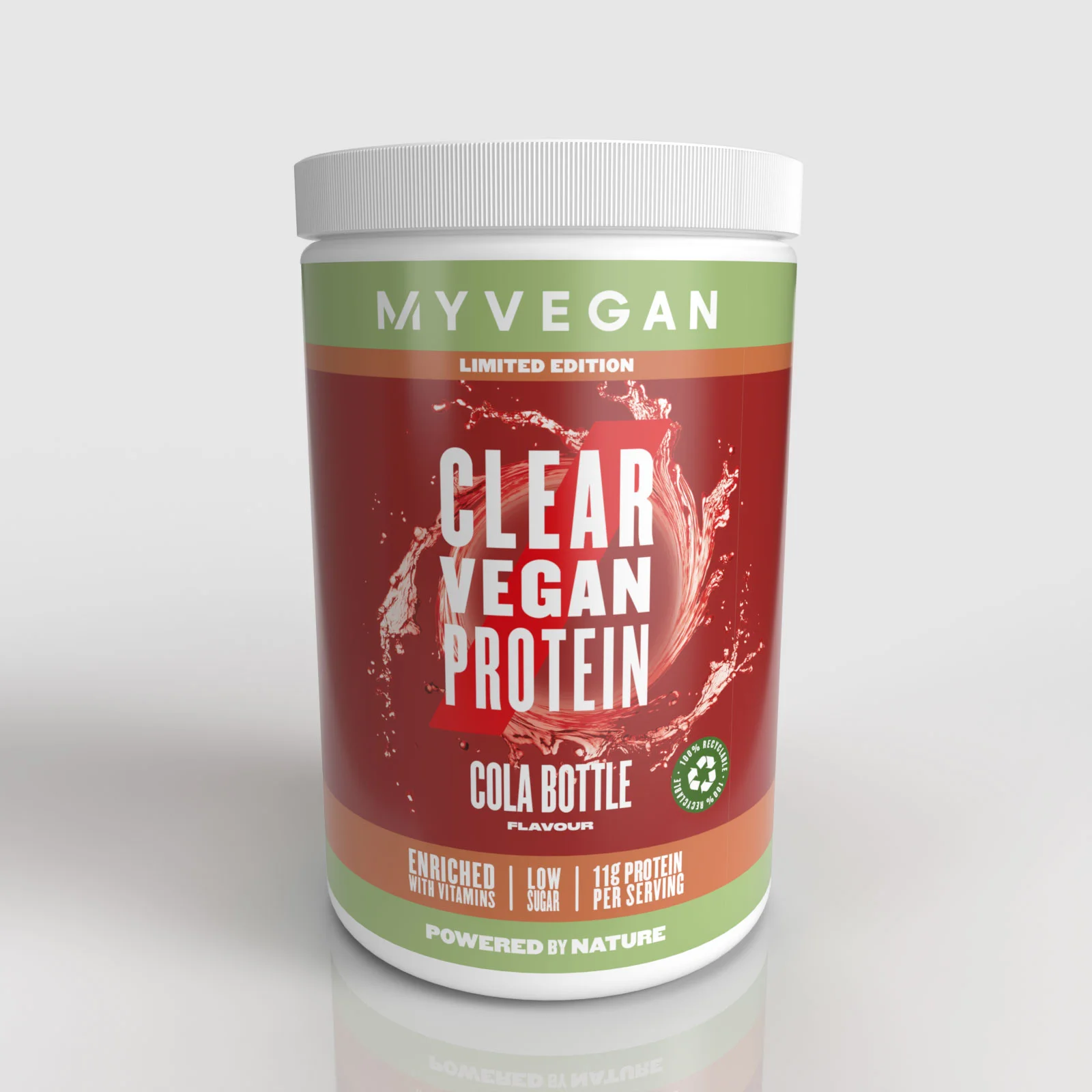 Proteína Clear Vegan – Sabor a Garrafa de Cola - 20servings Imagem 1