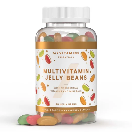 Gomas Multivitamínicas - 90gummies - Apple, Orange & Raspberry (Jelly Beans)