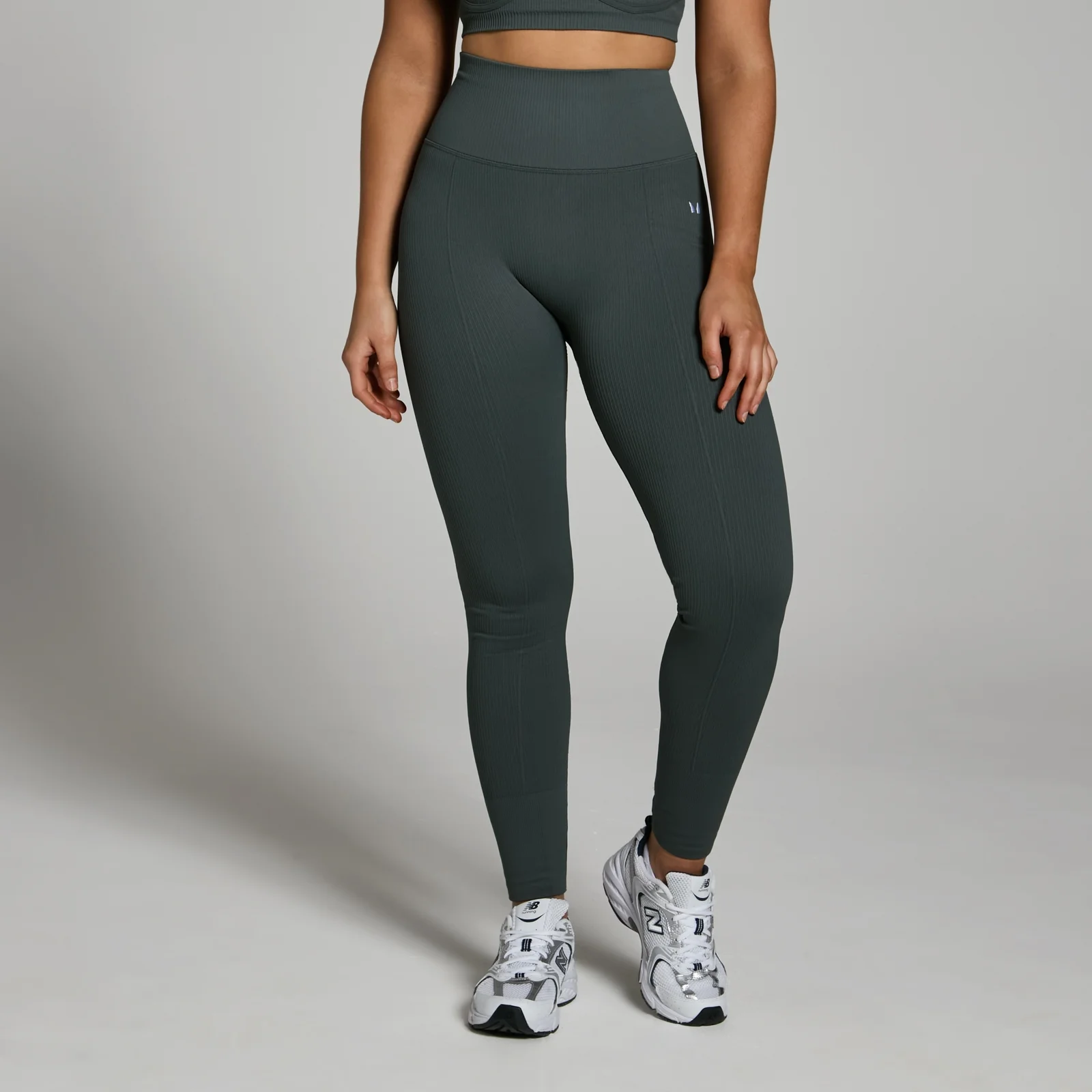 Leggings Caneladas Lifestyle da MP para Senhora - Dark Shadow - XS Imagem 1