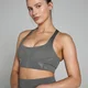 Soutien de Desporto sem Costuras Tempo Ultra Geometric para Senhora - Carbono