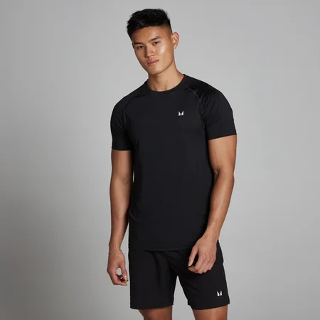 T-shirt de treino de manga curta para homem da MP - Preto
