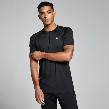 T-shirt de treino de manga curta para homem da MP - Preto