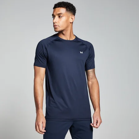 T-shirt de treino de manga curta para homem da MP - Azul-marinho