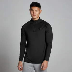 Camisola de treino com fecho 1/4 para homem da MP - Preto - Size M