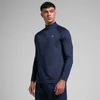 Camisola de treino com fecho 1/4 para homem da MP - Azul-marinho