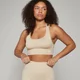Soutien de desporto Shape, sem costuras, para mulher da MP - Sandstone