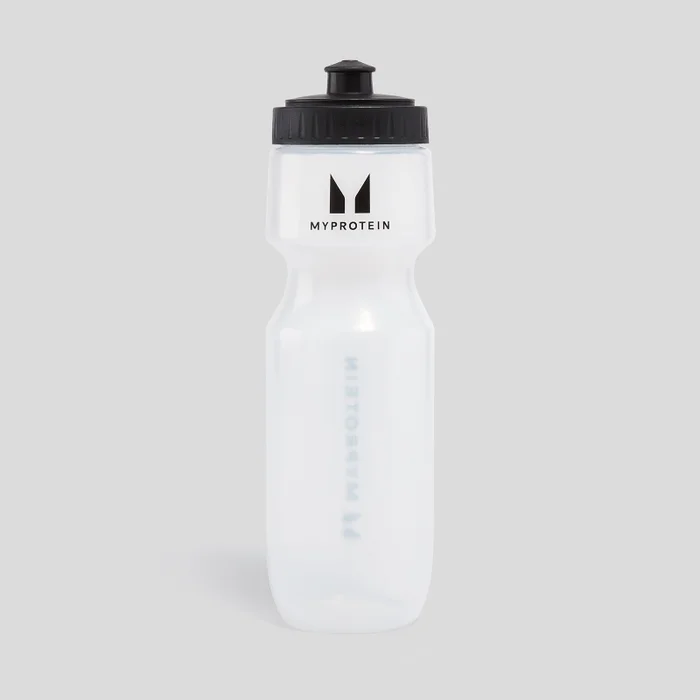 Garrafa de Água Desportiva da Myprotein - Transparente/Preto
