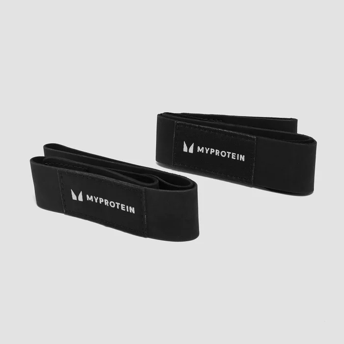 Cintas de Halterofilismo em Camurça da Myprotein - Preto