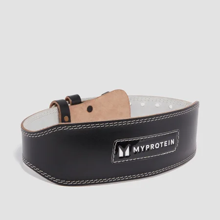 Cinto de Couro para Levantamento de Peso da Myprotein - Preto