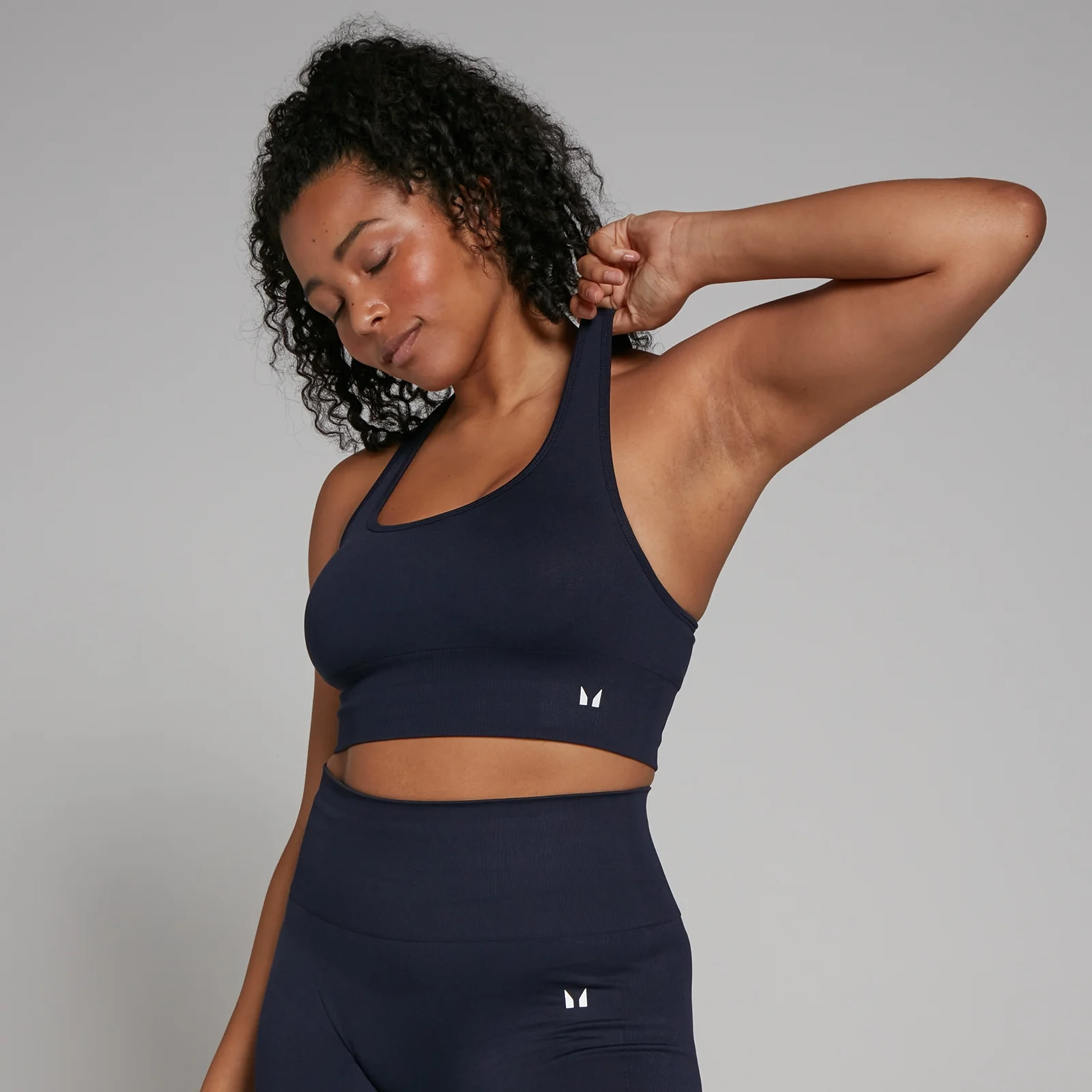 Soutien de desporto Shape, sem costuras, para mulher da MP - Azul-marinho - XS Imagem 1