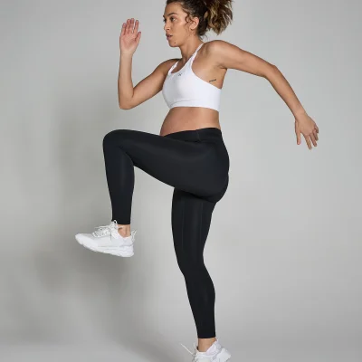 Leggings de Maternidade de Cintura Média da MP para Senhora - Preto - M Imagem 6