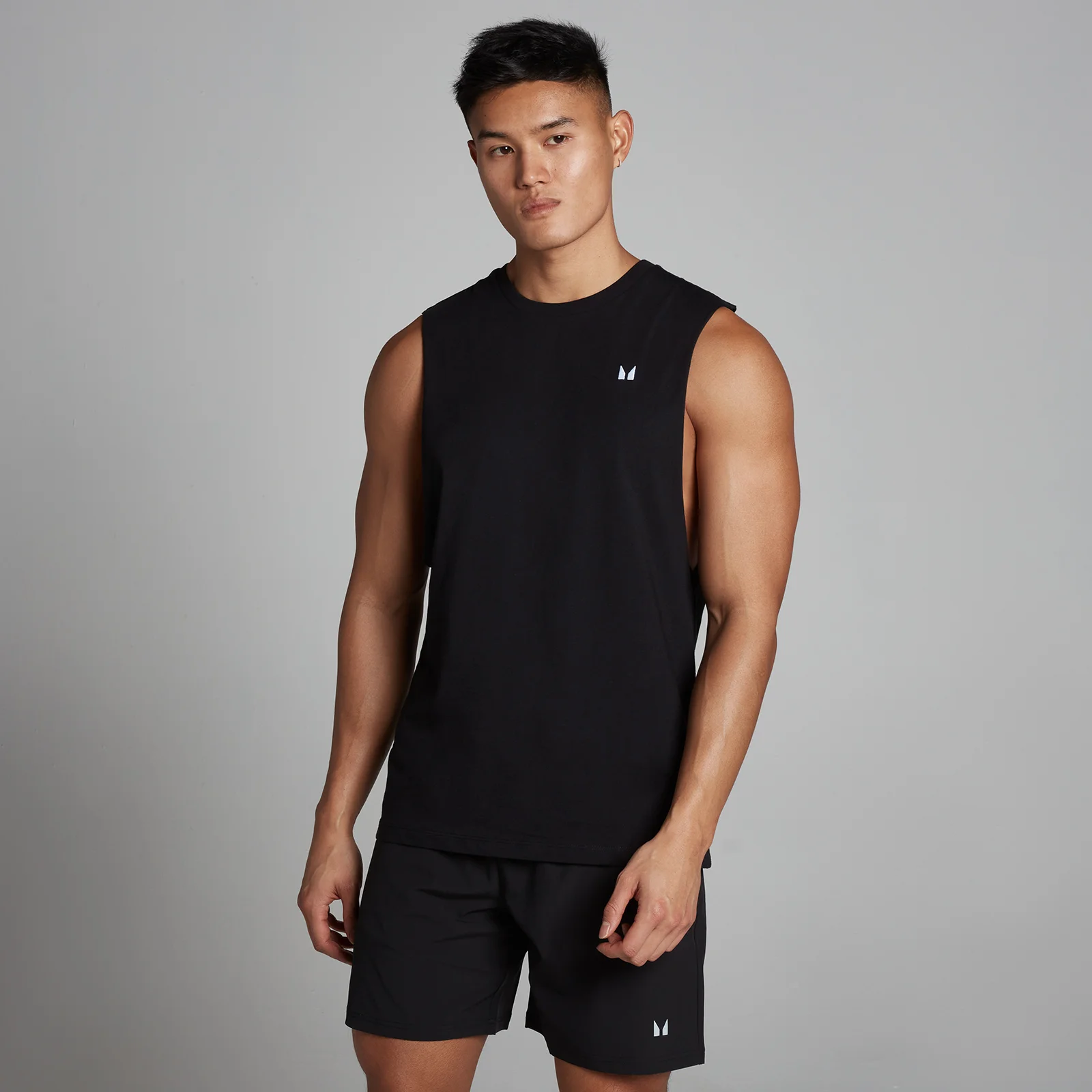 Camisola sem mangas com cavas descaídas Rest Day para homem da MP - Preto - M Imagem 1