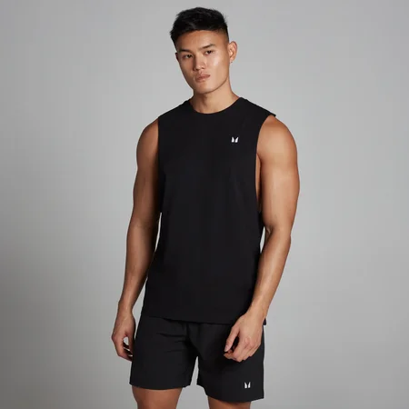 Camisola sem mangas com cavas descaídas Rest Day para homem da MP - Preto