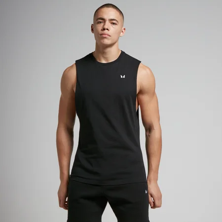 Camisola sem mangas com cavas descaídas Rest Day para homem da MP - Preto