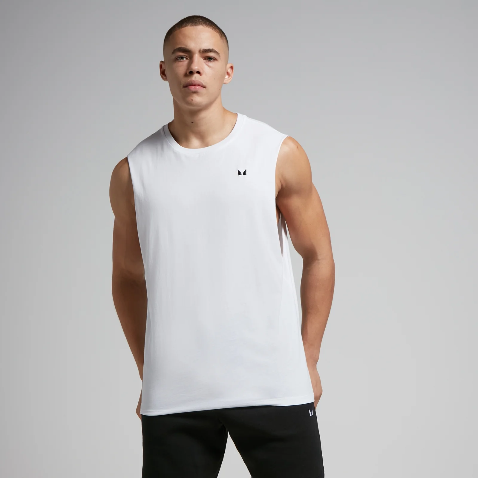 Camisola sem mangas com cavas descaídas Rest Day para homem da MP - Branco - XXS Imagem 1