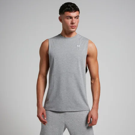 Camisola sem mangas com cavas descaídas Rest Day para homem da MP - Mescla de cinza