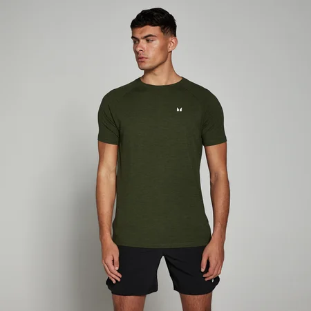 T-shirt de manga curta Performance para homem da MP - Smoke Green Marl