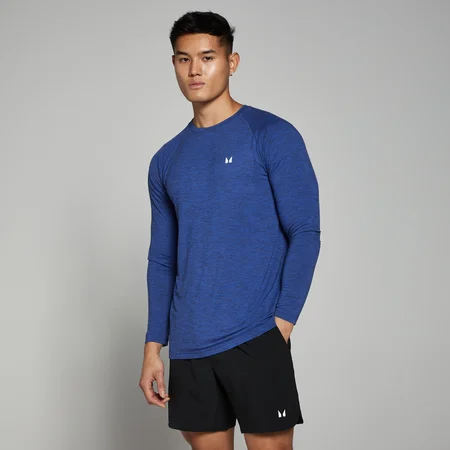 Camisola de manga comprida Performance para homem da MP - Mescla de azul cobalto