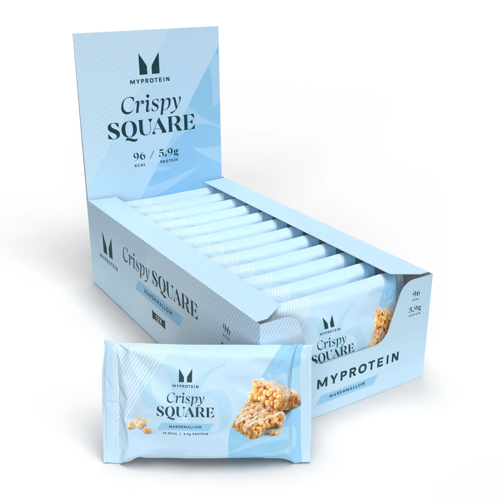 Quadrado crocante - 12 x 30g - Marshmallow Imagem 1