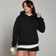 Camisola com capuz Basics, de corte regular, para mulher da MP - Preto