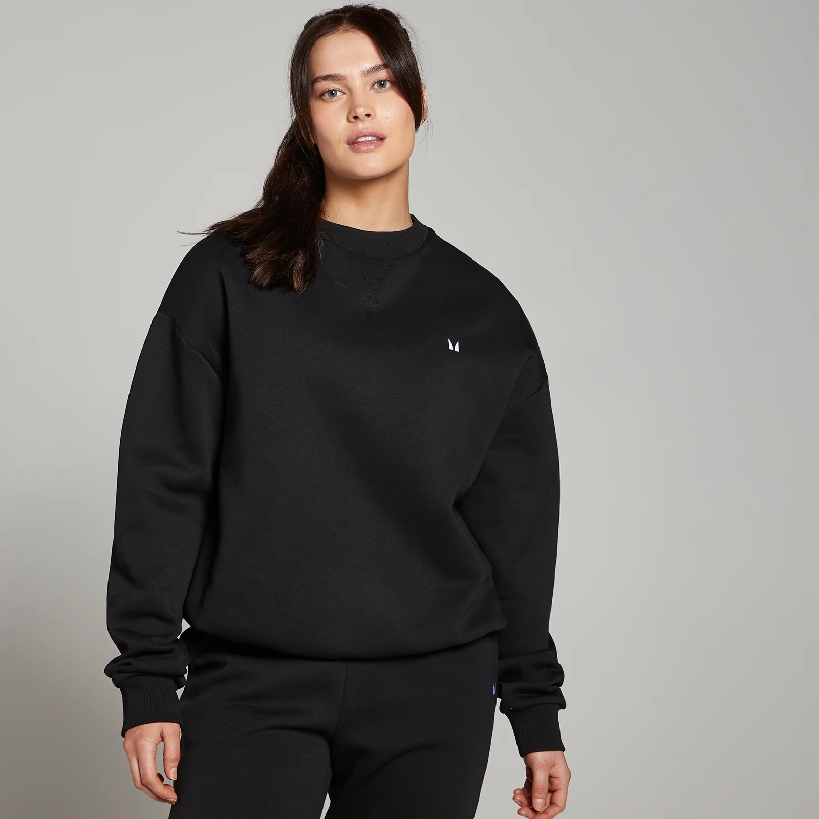 Camisola oversize Basics para mulher da MP - Preto - S Imagem 1