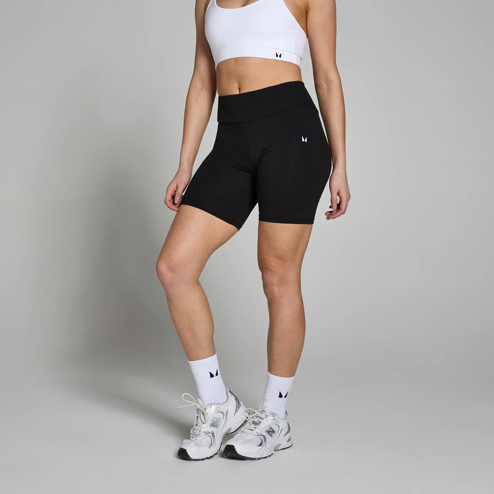 Calções à ciclista Basics para mulher da MP - Preto - XXS Imagem 1