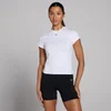 T-shirt de corte justo e manga curta Basics para mulher da MP - Branco
