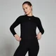 T-shirt de corte justo e manga comprida Basics para mulher da MP - Preto