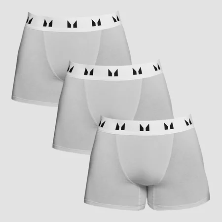 Boxers da MP para Homem (conj. 3) Grey Marl/Branco
