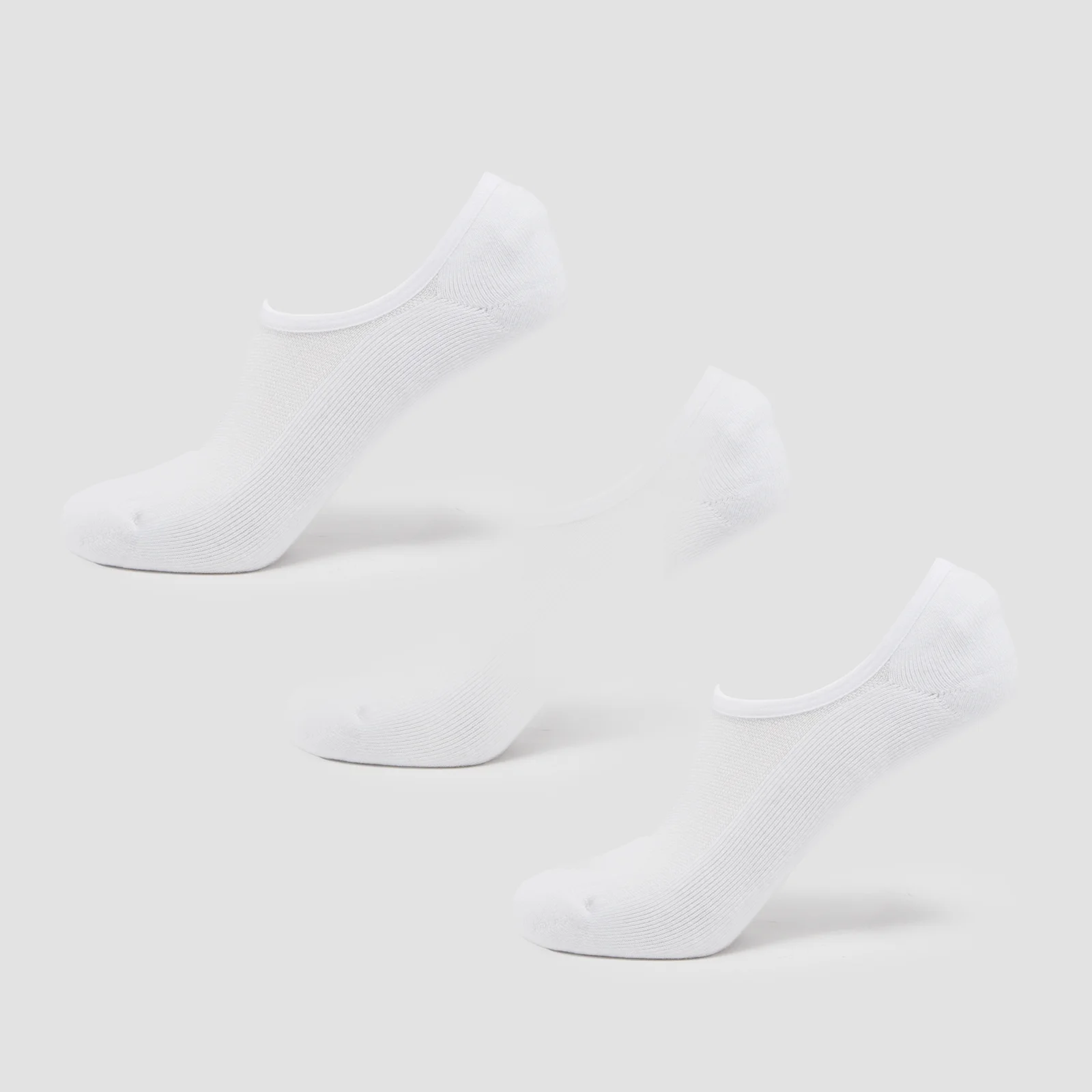 MP Unisex Invisible Socks (3 Pack) - White - UK 2-5 Imagem 1