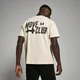 T-Shirt Oversize Move Club da MP - Branco Vintage
