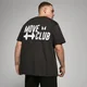 T-Shirt Oversize Move Club da MP - Preto Lavado