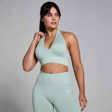 Soutien com Decote Halter Sem Costuras Tempo para Senhora da MP - Fresh Mint
