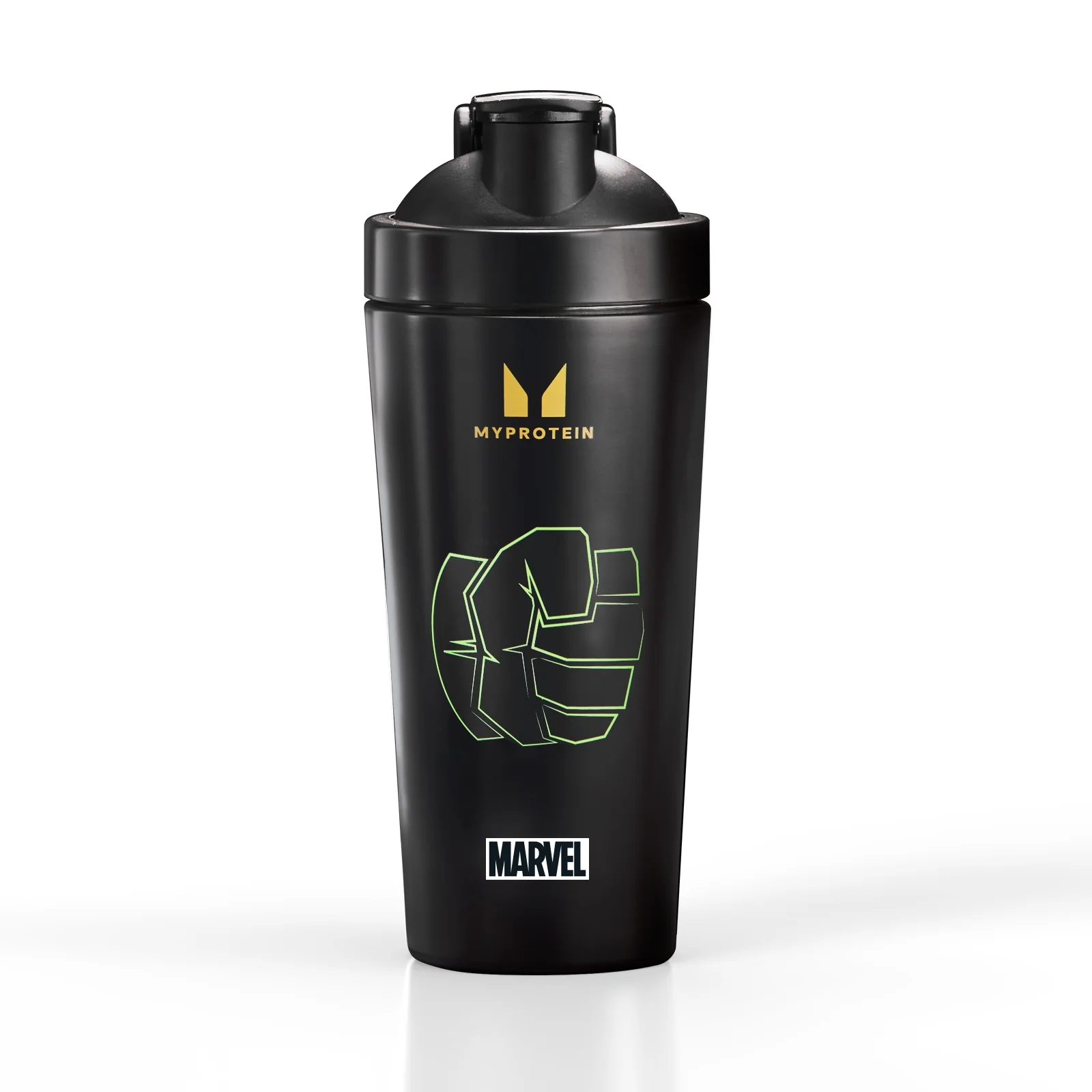 Shaker de Metal Reciclado Hulk da Myprotein - Preto Imagem 1
