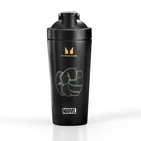 Shaker de Metal Reciclado Hulk da Myprotein - Preto