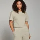 T-shirt Curta Quadrada Basic da MP para Senhora - Fog