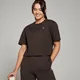 T-shirt Curta Quadrada Basic da MP para Senhora - Coffee