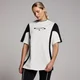 T-shirt Oversize Tempo Contrast Retro da MP para Senhora - Branco