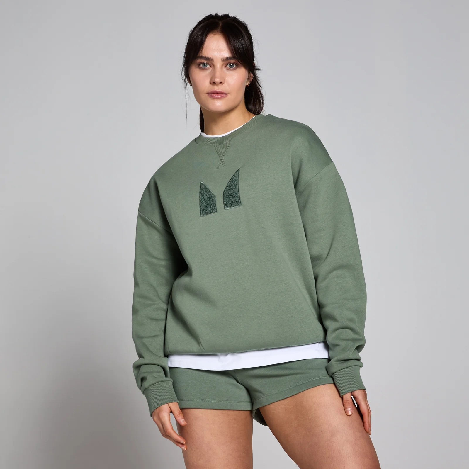 Camisola Oversize Tempo da MP para Senhora - Moss Green - S Imagem 1