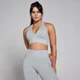 Soutien com Decote Halter Sem Costuras Tempo para Senhora da MP - Mescla de Cinza