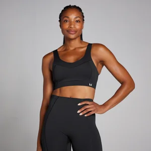 Soutien de Desporto Tempo Ultra com Colchetes para Mulher da MP - Preto - Size XS
