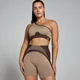 Soutien sem Costuras e Canelado Contrast da MP para Senhora - Cashmere/Espresso