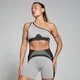 Soutien sem Costuras e Canelado Contrast da MP para Senhora - Branco/Cinza
